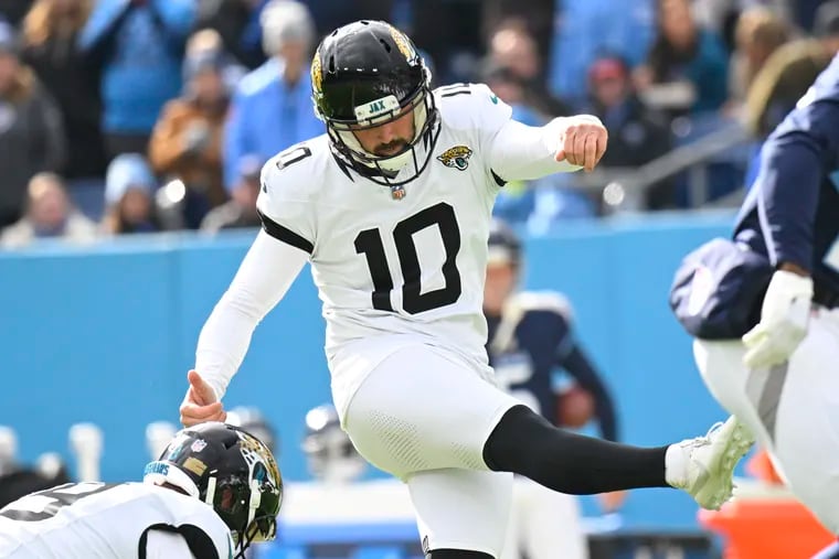 Kicker Brandon McManus spent one season with the Jaguars, in 2023.