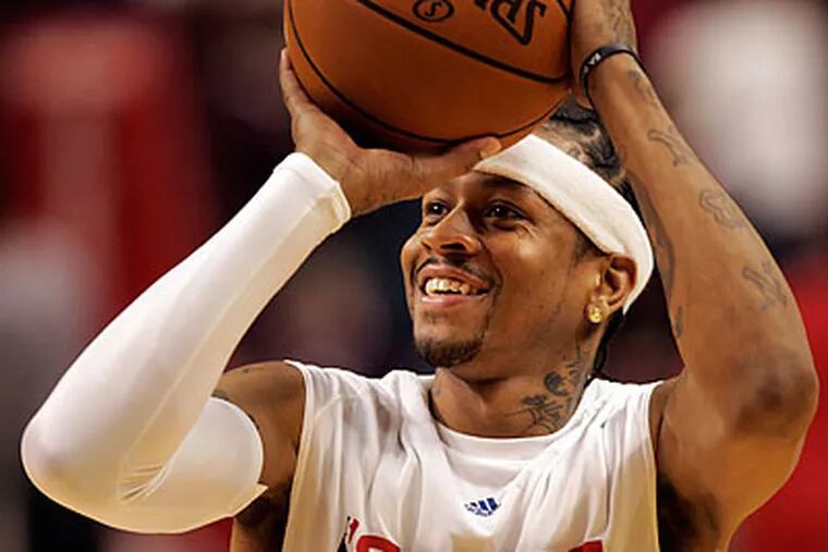 Iverson remains Philly icon as 76ers race to perfect start