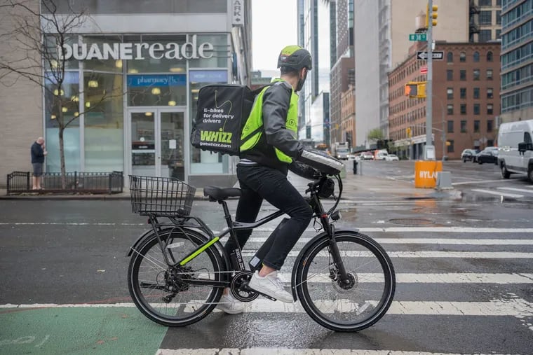 Whizz, a company that rents out e-bikes to delivery drivers, is expanding to Philadelphia. The company will have a bike hub at 308 Market St., which opens Sept. 2.