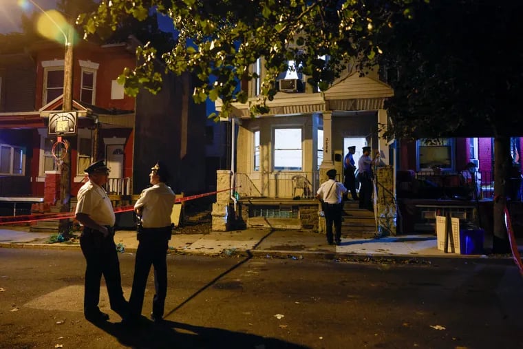 Police investigate the scene at a home on the 2800 block of North Bailey Street, where a 13-year-old girl was fatally shot on Wednesday, Sept. 18, 2024.