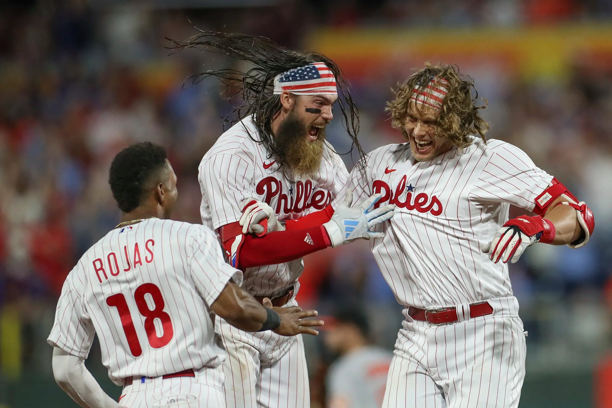 Bryce Harper Philadelphia Phillies Unsigned Game Winning Run vs. Orioles Photograph