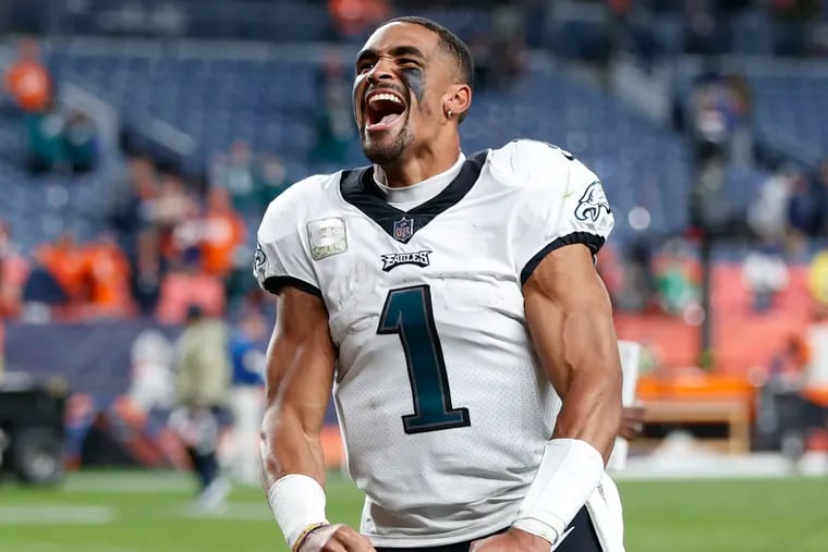 Eagles' Jalen Hurts delivered his best half of the season, as he