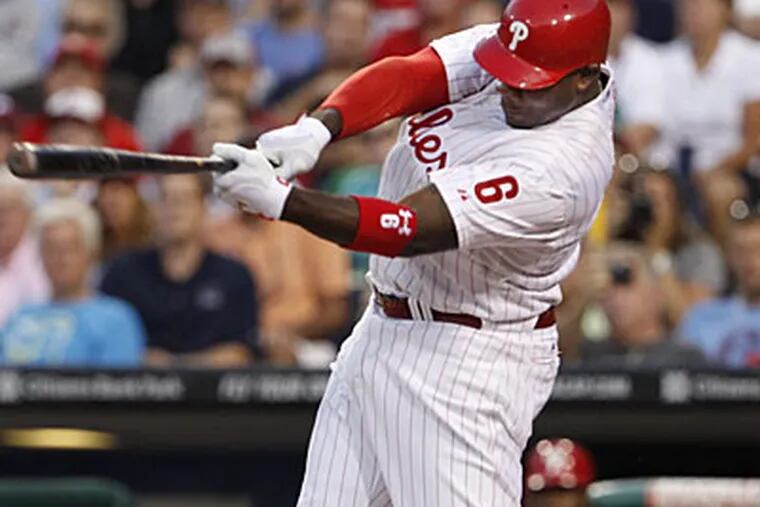"He's definitely having trouble with lefties," Charlie Manuel said about Ryan Howard. (Ron Cortes/Staff file photo)