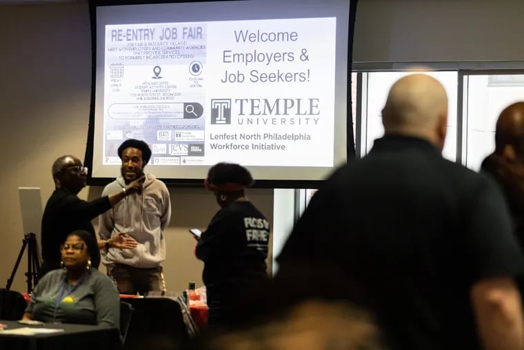 Temple University's first annual Reentry Job Fair and Resource Village provided services to formerly incarcerated people on Friday, April 19, 2024.

.