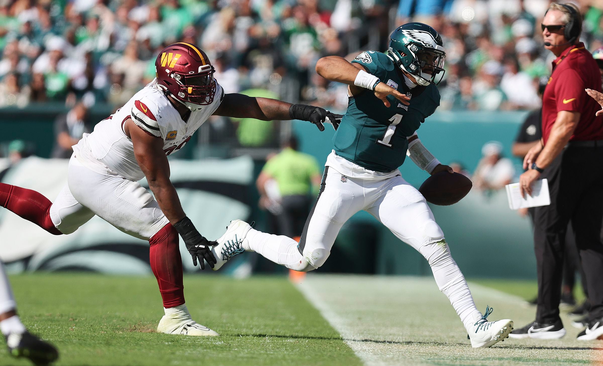 Eagles A.J. Brown Rocks Kelly Green Kicks and Dominates