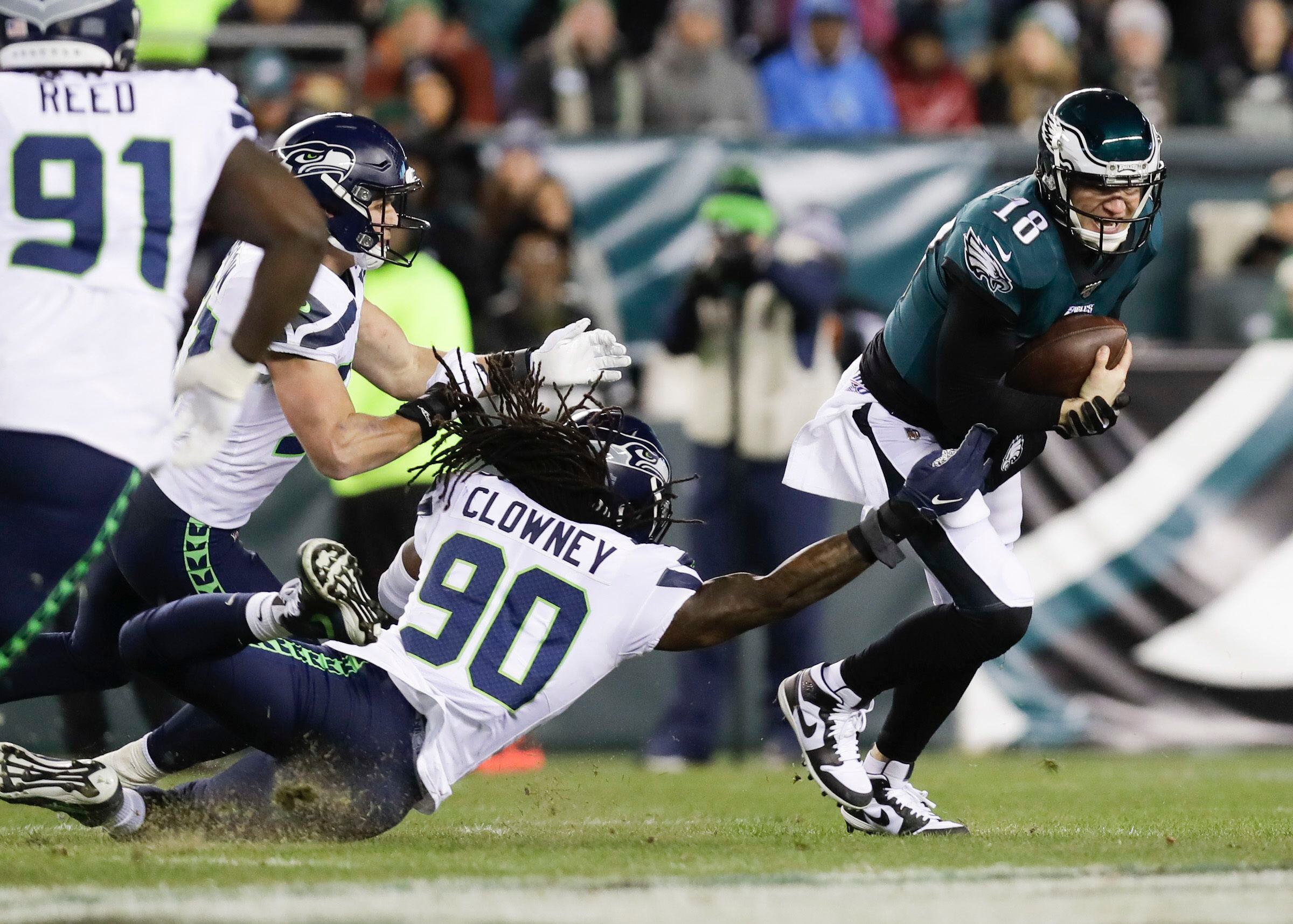 NFL playoffs: Eagles lose to Seahawks 17-9, Josh McCown quarterback after  Carson Wentz concussion in Philadelphia-Seattle