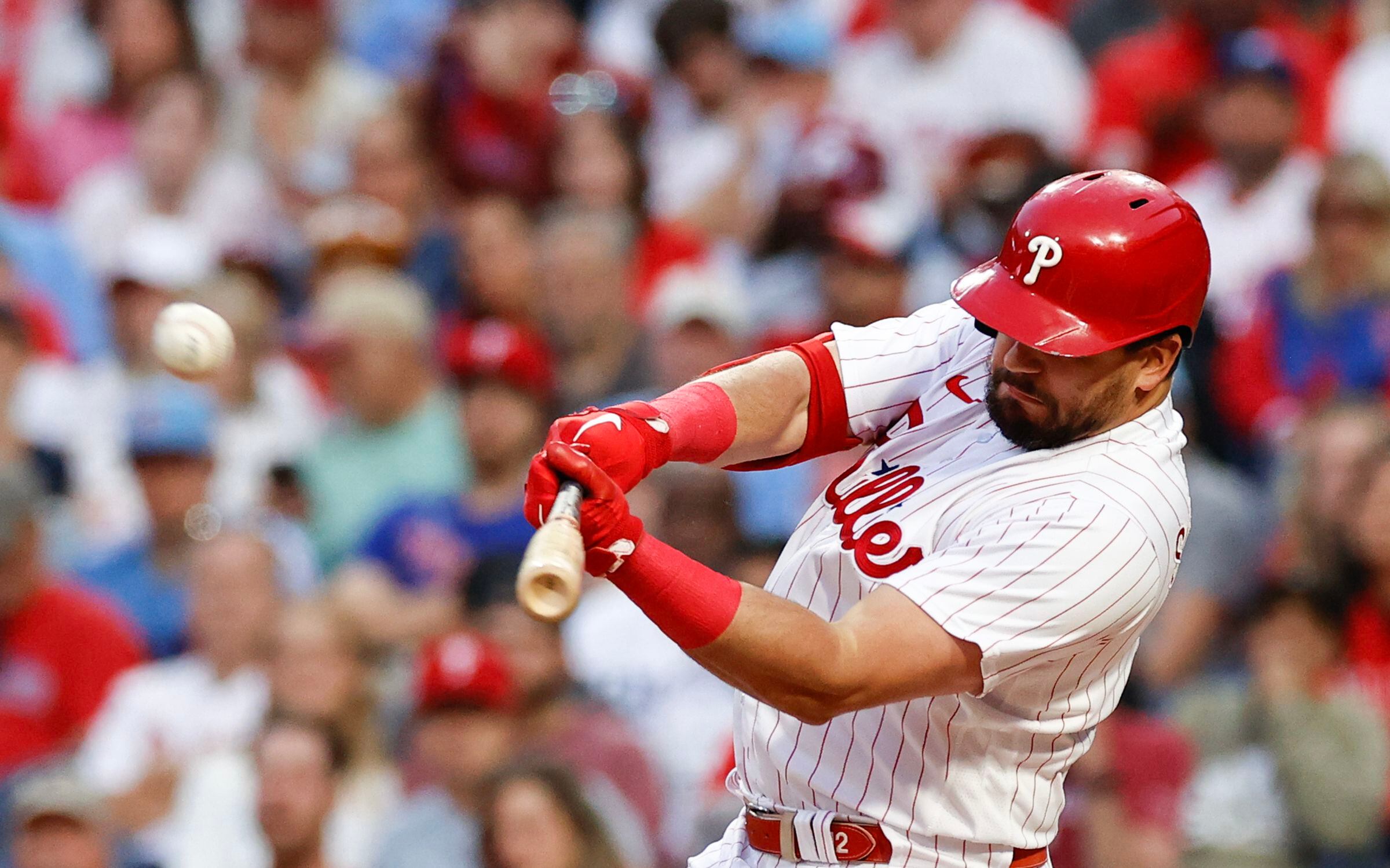 After BP against Yankees' legend, Phillies' Kyle Schwarber belted walk-off  HR vs. Dodgers 