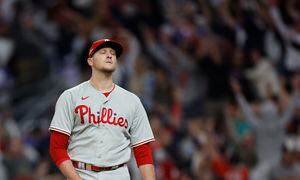 Phillies fall to Atlanta rally for 5-4 loss in NLDS Game 2 as series evens  1-1 - WHYY