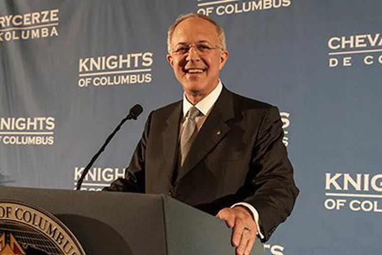 Carl A. Anderson, Supreme Knight of the Knights of Columbus, a multibillion-dollar insurance company, fraternal and charity organization. With its base, the U.S. Catholic Church, in decline, Anderson has joined calls for reforming church management, urged lay involvement and strict enforcement of Church moral rules, but steered clear of advocating structural changes to the undermanned, […]