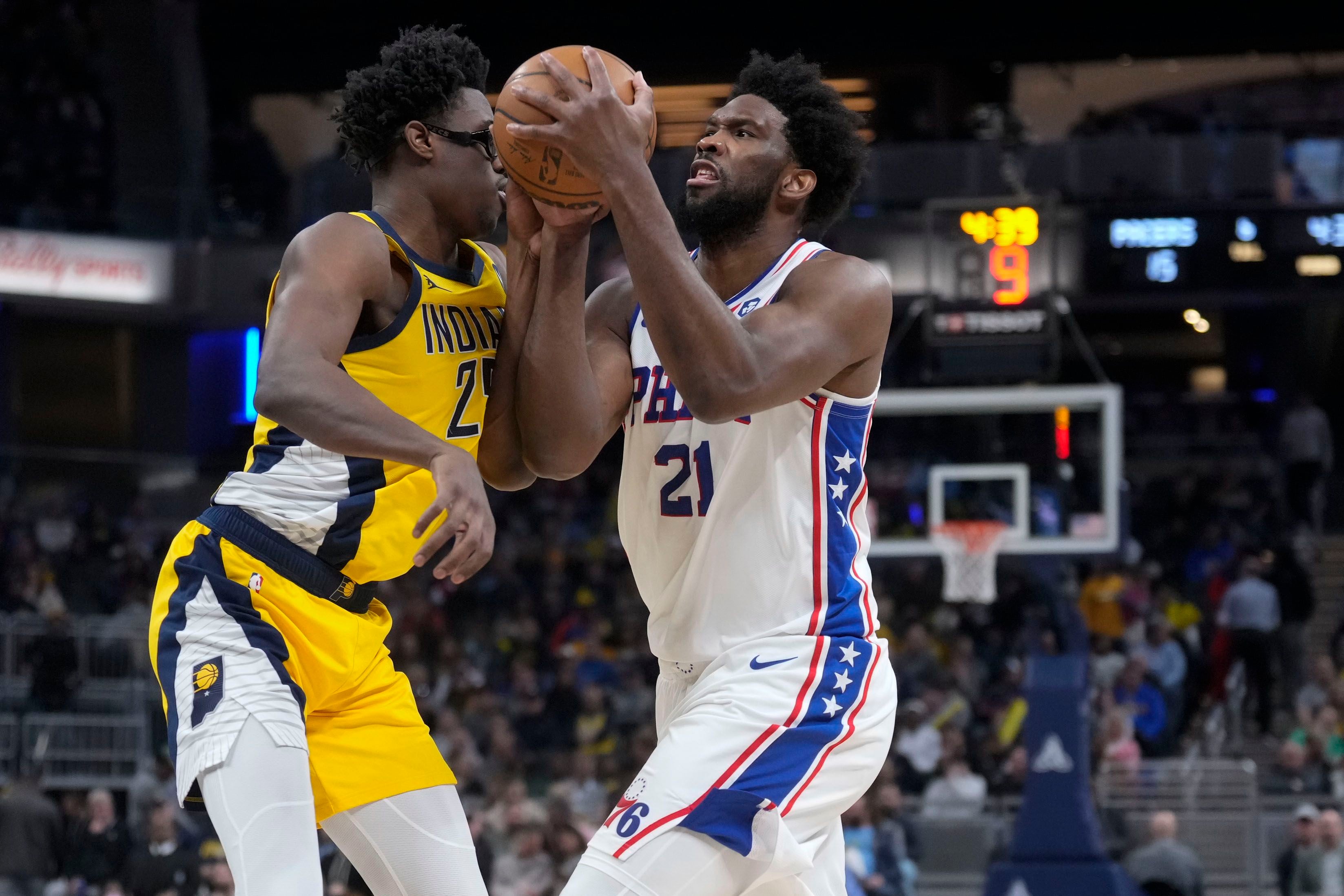 Philadelphia 76ers rout Indiana Pacers