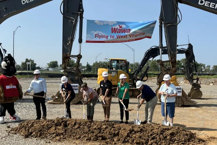 Wawa broke ground on its first West Virginia location on Wednesday. The store will be located at Route 51 Bypass Near Route 11 in Inwood.