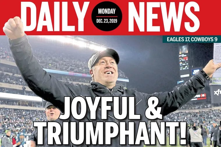 The Daily News front page of Monday, Dec. 23, 2019.