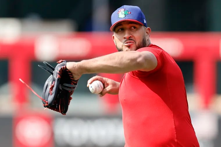 Hard-throwing reliever Carlos Estévez joined the Phillies on Monday after being acquired in a trade with the Los Angeles Angels. Estévez is expected to pitch the ninth inning for the Phillies.