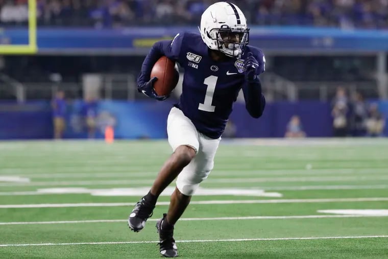 Penn State wide receiver KJ Hamler will enter the NFL draft