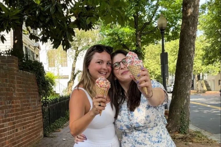 Maddie Smith (left) and Mia Svirsky, two content creators from D.C., have been chosen as the American Dairy Association North East's first chief ice cream officers. They'll be traveling Pennsylvania stopping to eat ice cream at 18 dairy farms.
