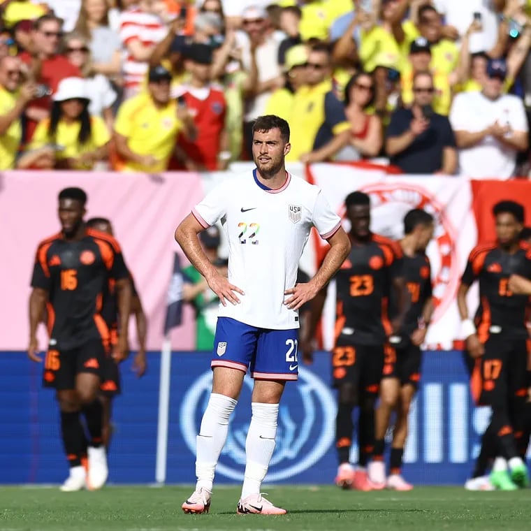 Joe Scally shares the sentiments of many U.S. fans after one of Colombia's five goals Saturday.