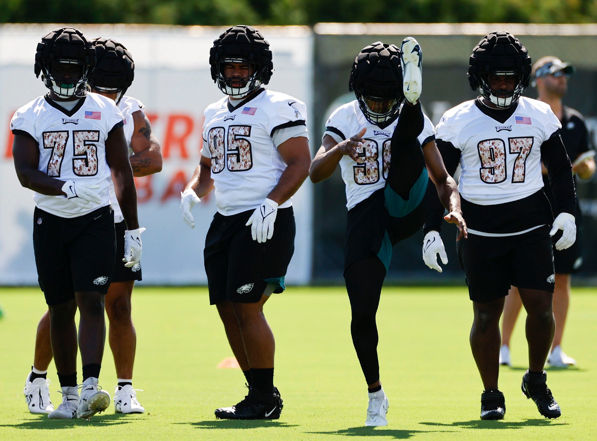 We Need to Get the Eagles Wearing These White and Black Matte Helmets -  Crossing Broad