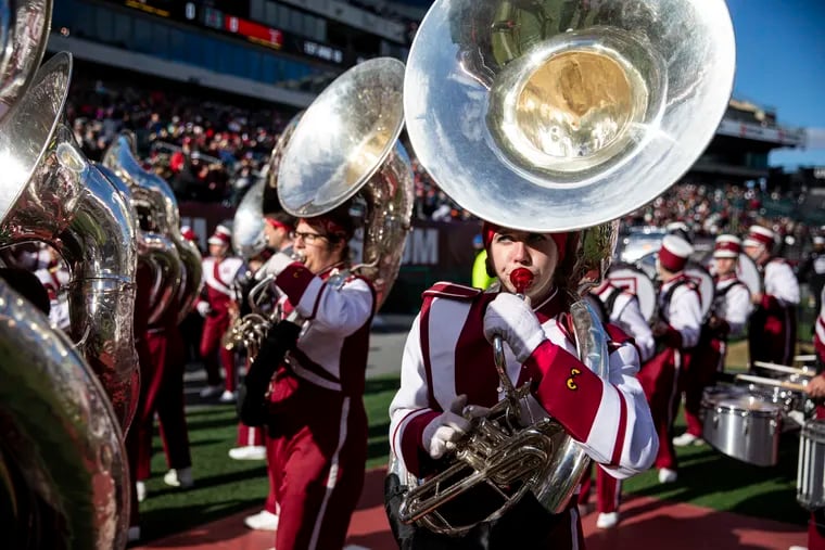 Temple University Diamond Marching Band performs Lincoln Financial Field on Saturday, Nov. 27, 2021. The band was selected to perform at the 2025 Macy's Thanksgiving Day Parade.