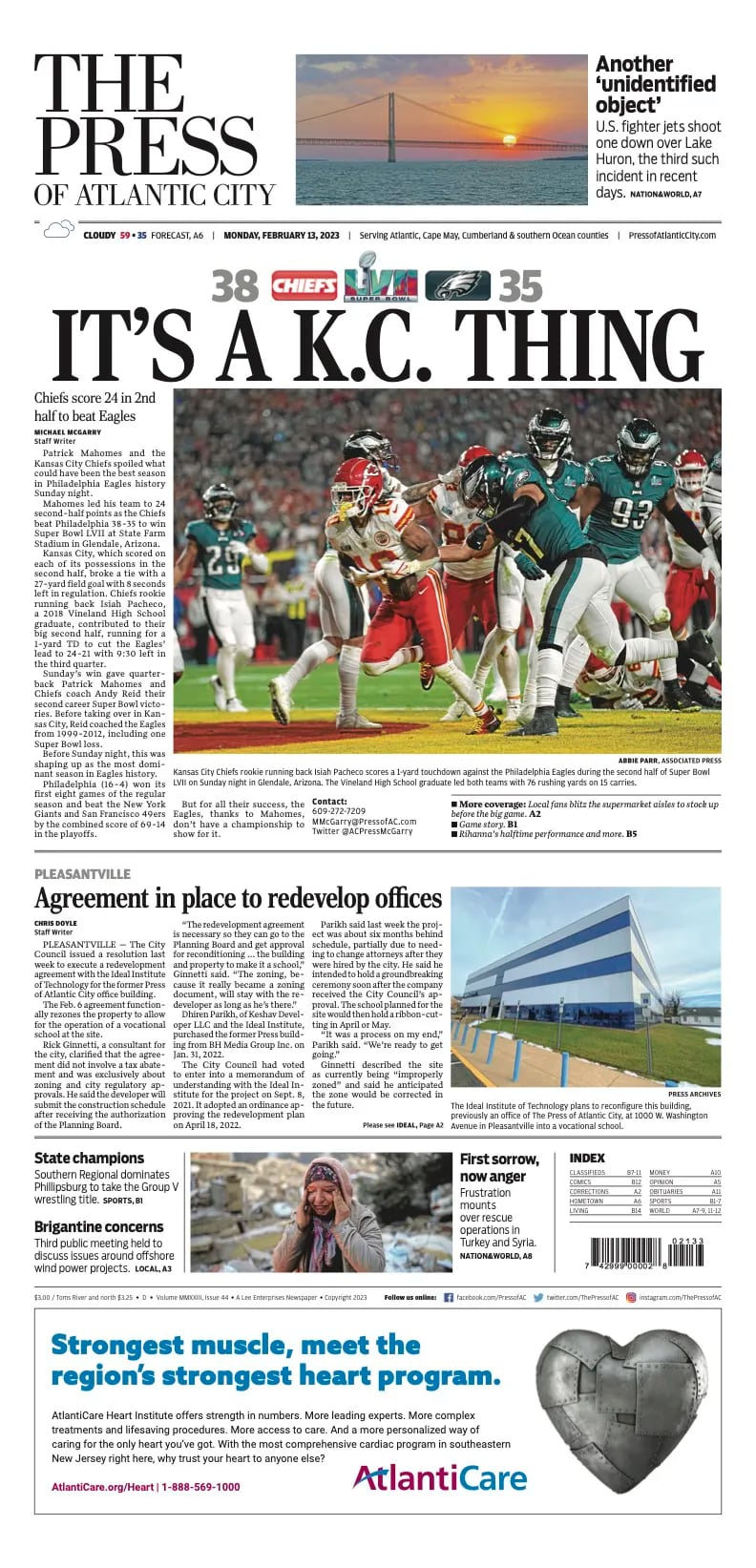 How front pages across the country reported the Chiefs' Super Bowl