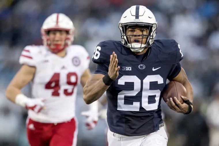 Penn State running back Saquon Barkley said he is undecided about entering the NFL draft.
