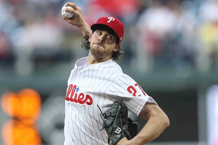 Phillies pitcher Aaron Nola, a Cy Young Award finalist, is the Philadelphia Sports Writers Association's athlete of the year.