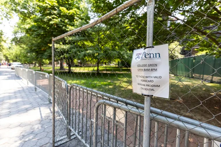 More than a month after a pro-Palestinian encampment was disbanded at Penn, the College Green remains closed off at the University of Pennsylvania.