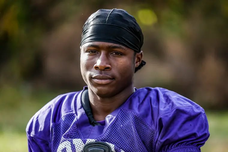 Roman senior receiver and defensive back Jah Jah Boyd at practice on Oct. 27.