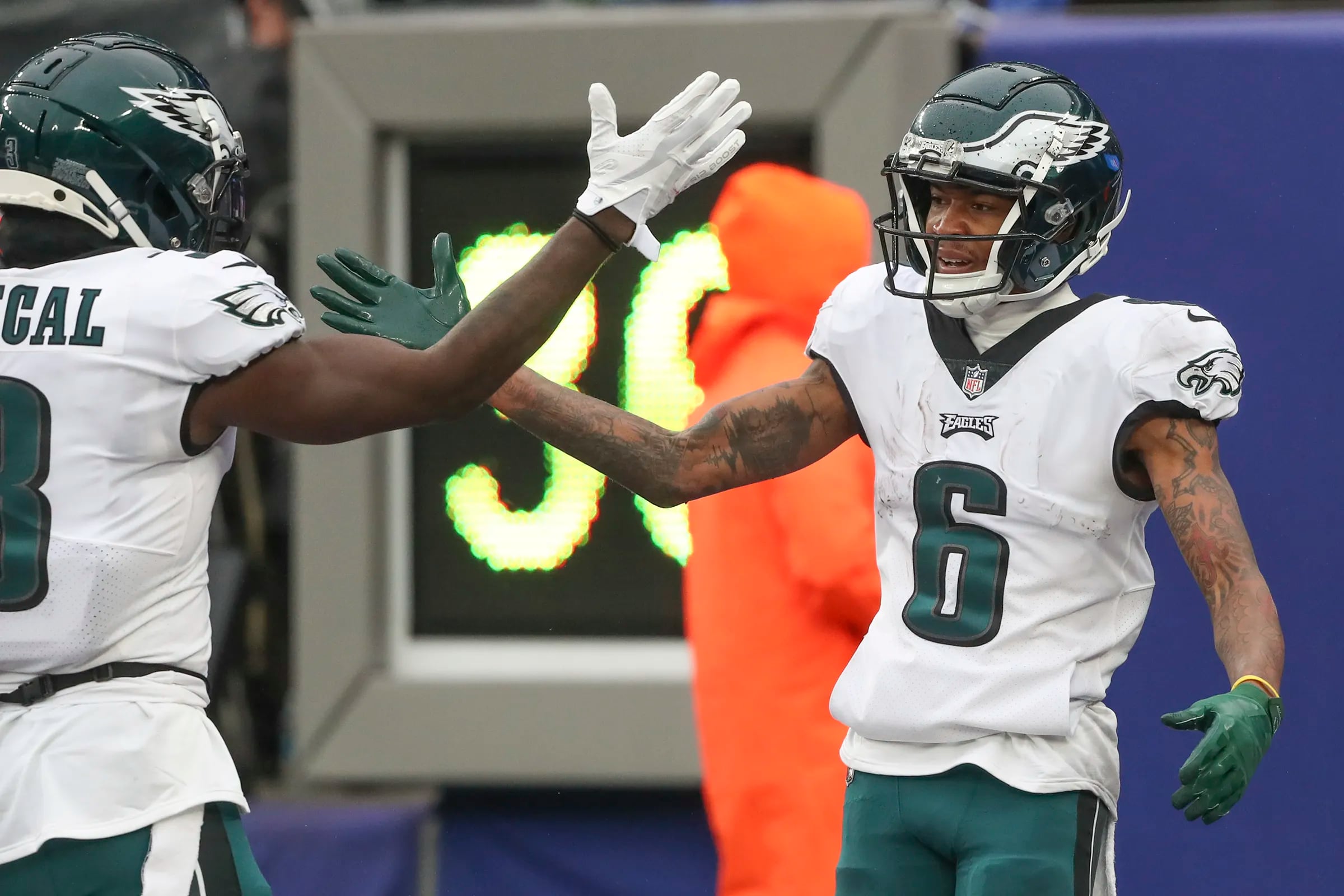 Philadelphia Eagles' WR A.J. Brown reflects on being traded by