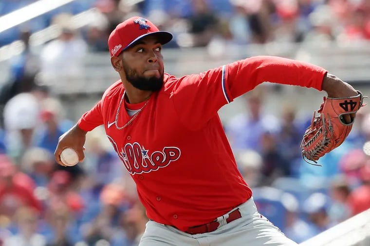 Seranthony Dominguez latest Phillies reliever to exit with an injury