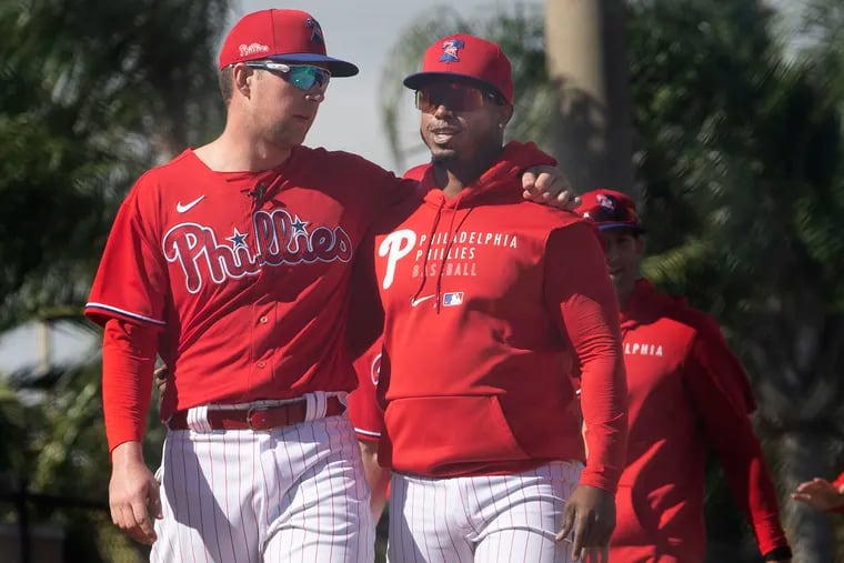 Phillies' Rhys Hoskins: Don't expect universal DH or expanded