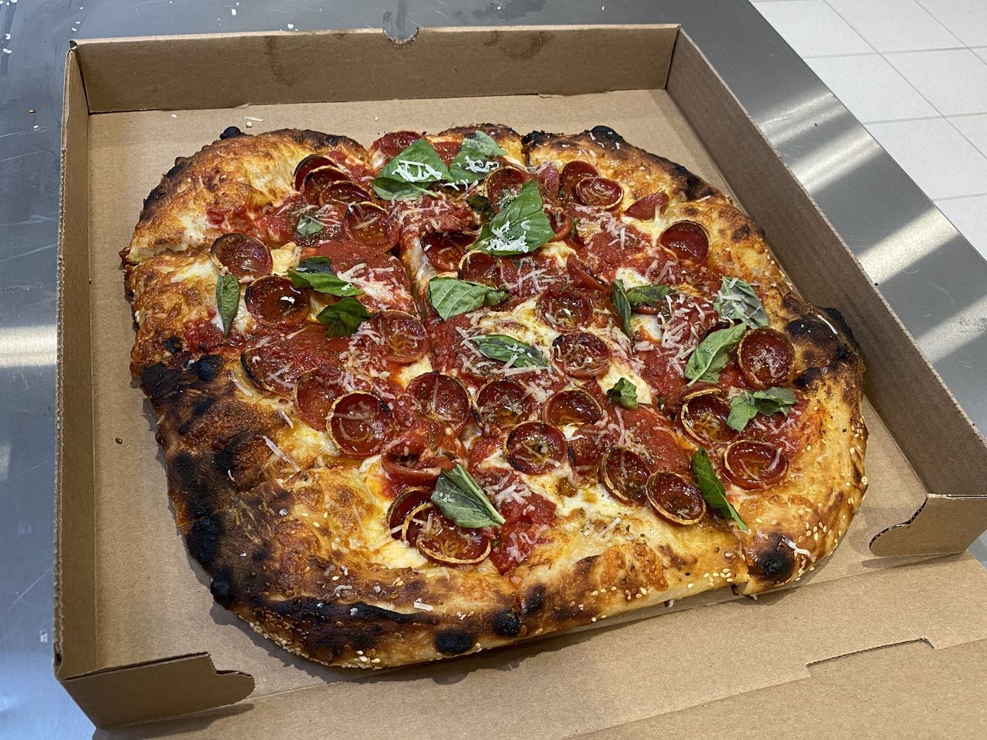 A 16-inch Grandma pizza from Pizza Jawn in Manayunk.