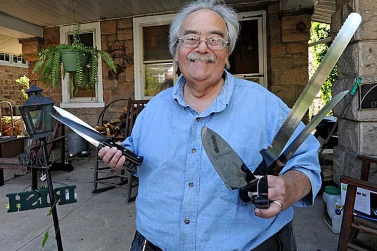 Never a dull moment: Knife sharpener shares his craft at Freight Station  Farmers Market, Winchester Star