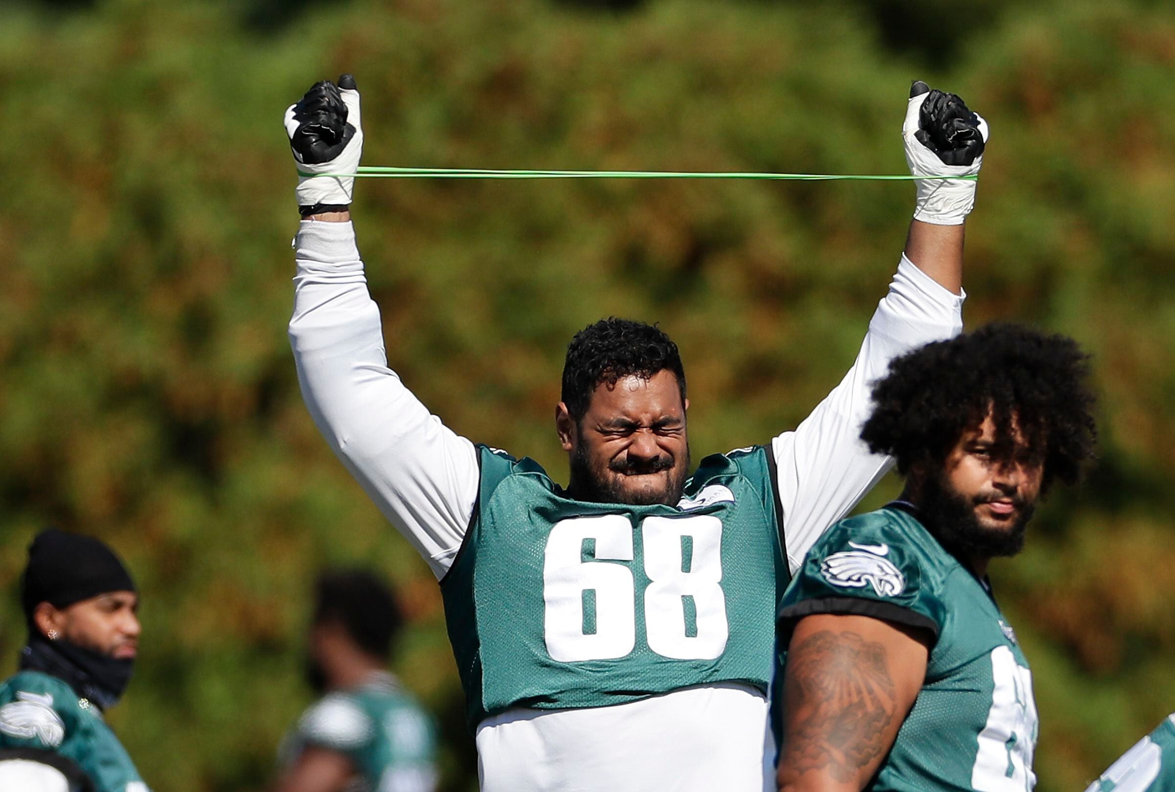 Eagles' Jordan Mailata wants 'to make my own boots' in stepping in for  Jason Peters at left tackle 