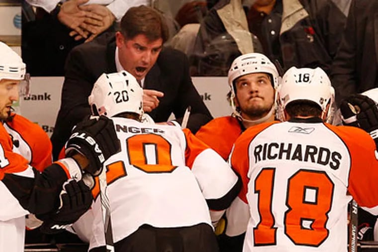 Peter Laviolette replaced John Stevens as the Flyers' head coach in December 2009. (David Maialetti / Staff photographer)