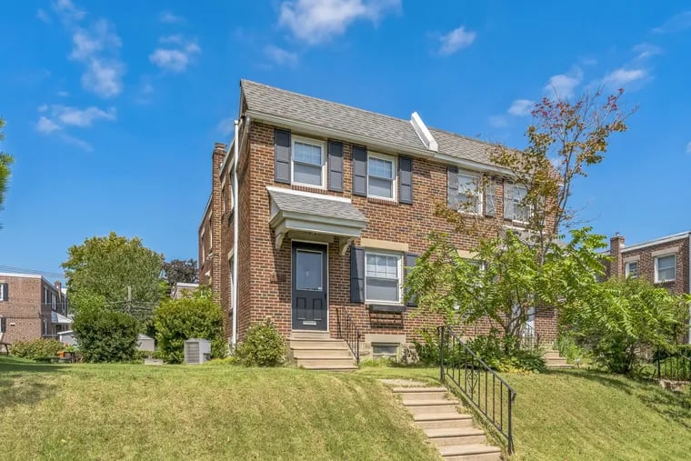 The exterior of the home in the Wissahickon Hills section of Roxborough.