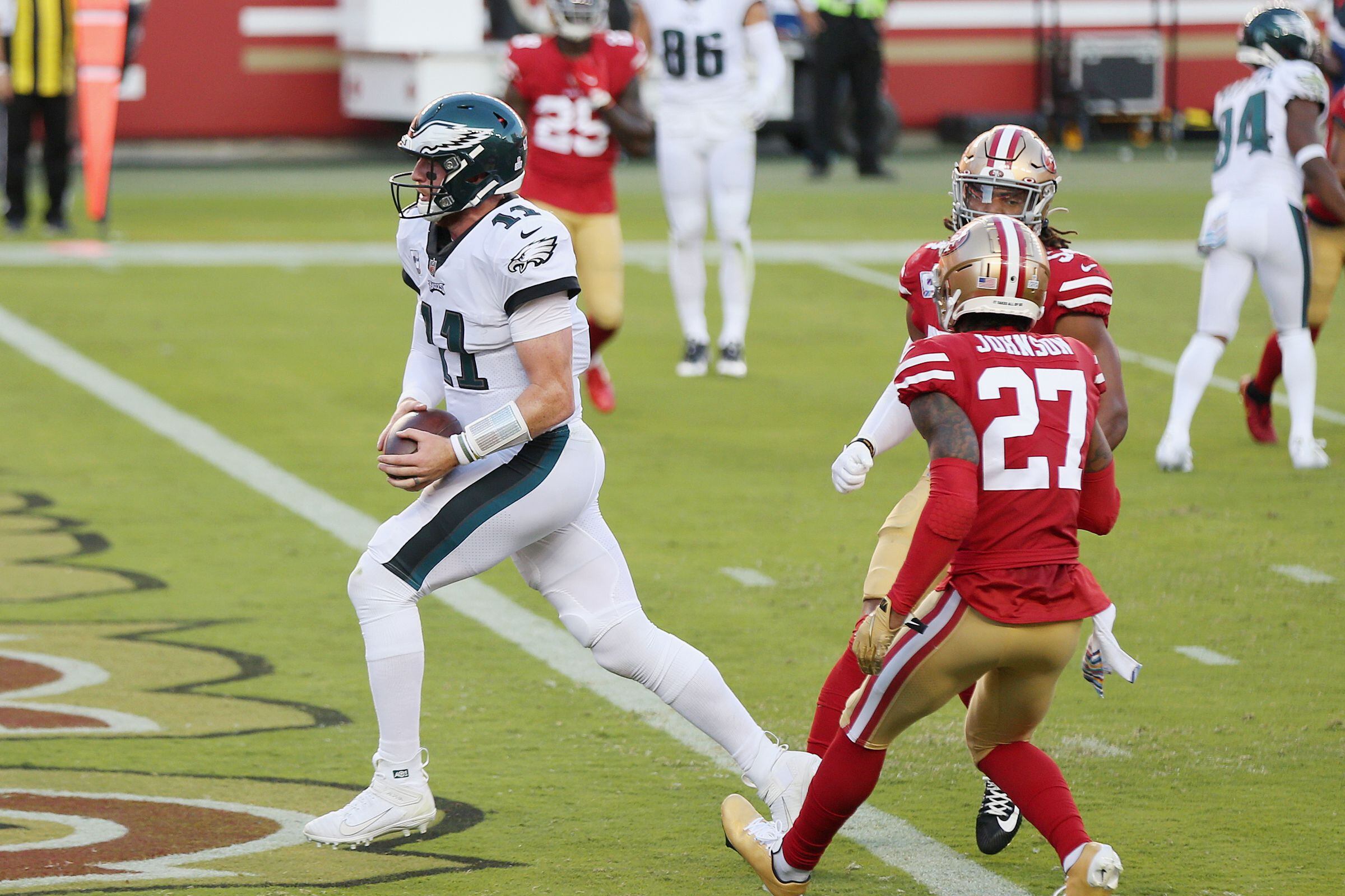 Eagles vs. 49ers score: Carson Wentz, Philly defense step up to upset San  Francisco and take NFC East lead 