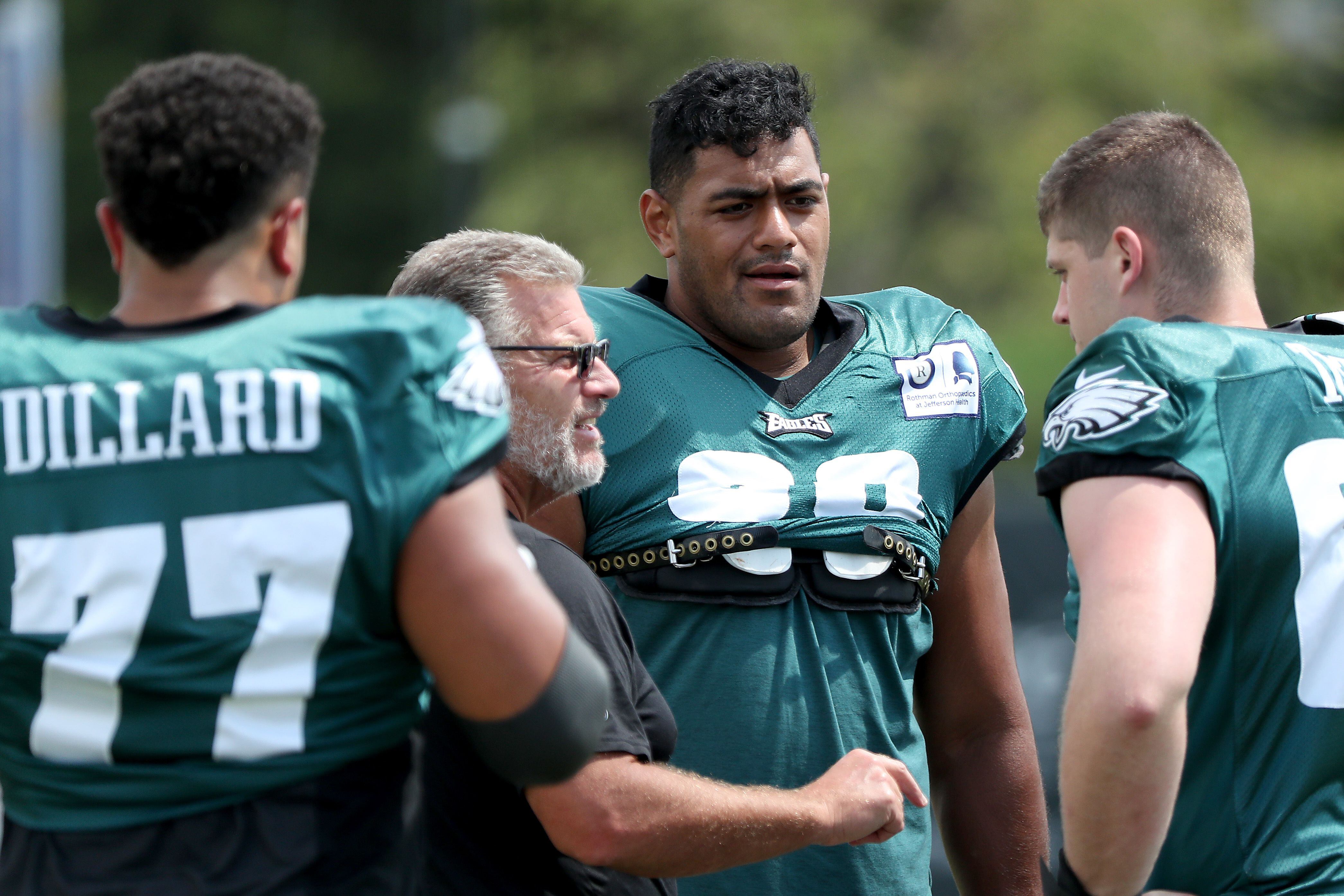 philadelphia Eagles Aussie star Jordan Mailata; Ben Simmons