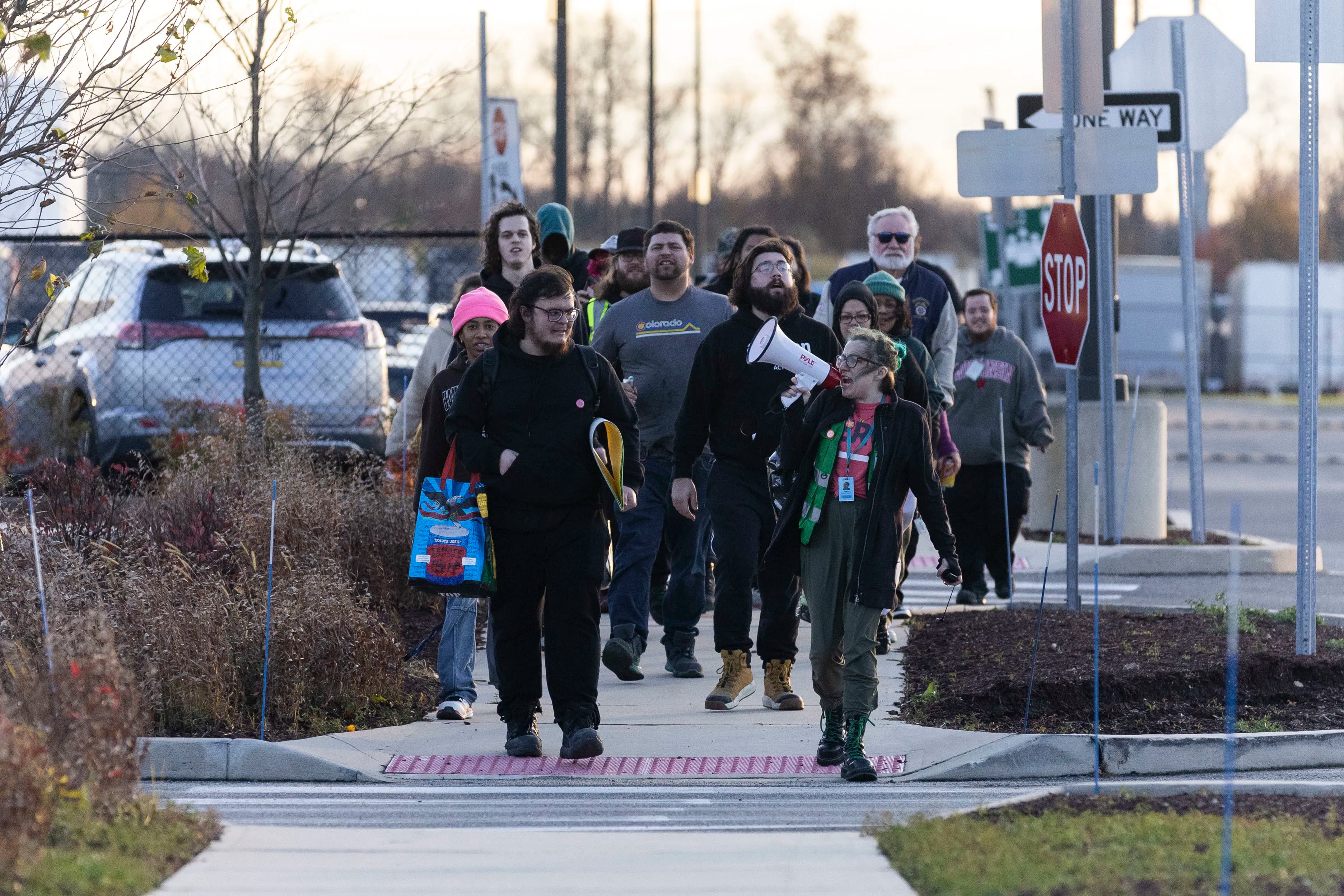 Amazon employees walked out of the facility in West Deptford on Nov. 27. The Amazon workers walked off the job on Cyber Monday to demand better pay and working conditions. Workers also asked for the company to recognize all workers' right to organize.