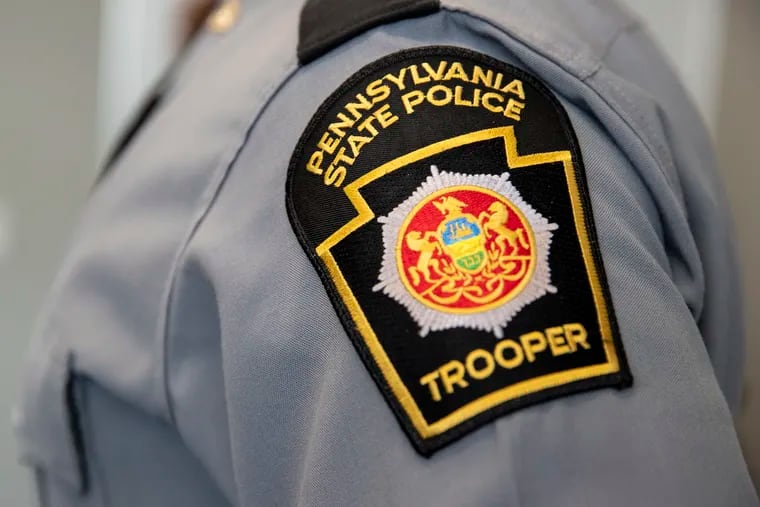 File photo of Pennsylvania State Police trooper patch.