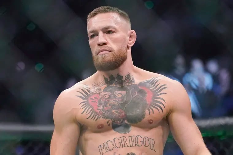 Conor McGregor was at Chickie's and Pete's in South Philly this week to promote his new beer.