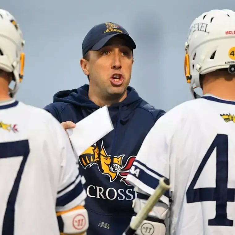 Steve Boyle (center) is the new men's lacrosse coach at Drexel after spending 10 seasons as an assistant.