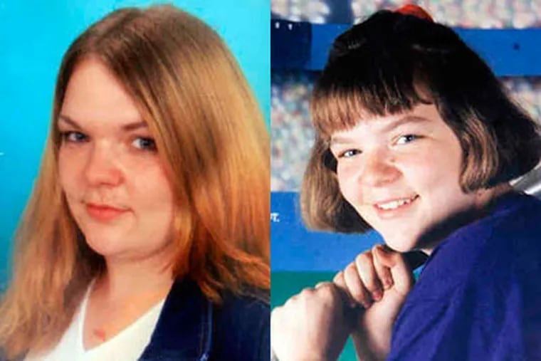 Portraits of Desiree McGraw illustrate changes over the years before she was found slain in 2006. At left, a 2001 photo.  At right, in 1993 as a young softball player.
