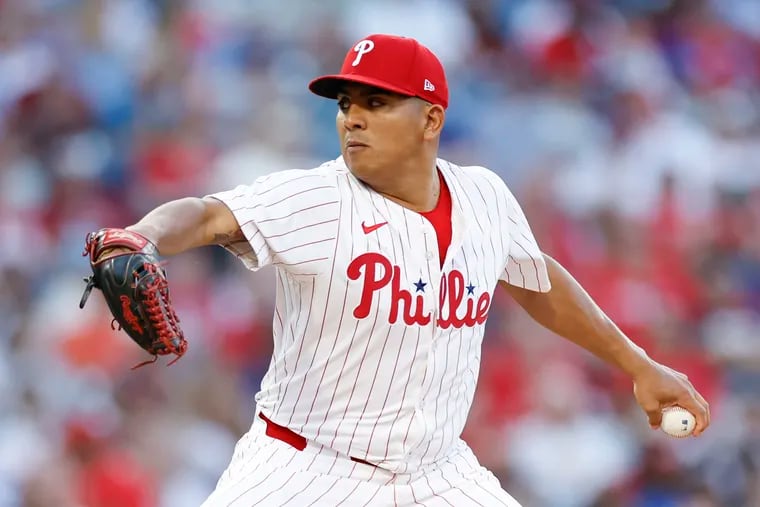 Phillies pitcher Ranger Suarez leads baseball with a 1.70 ERA going into Wednesday's games.