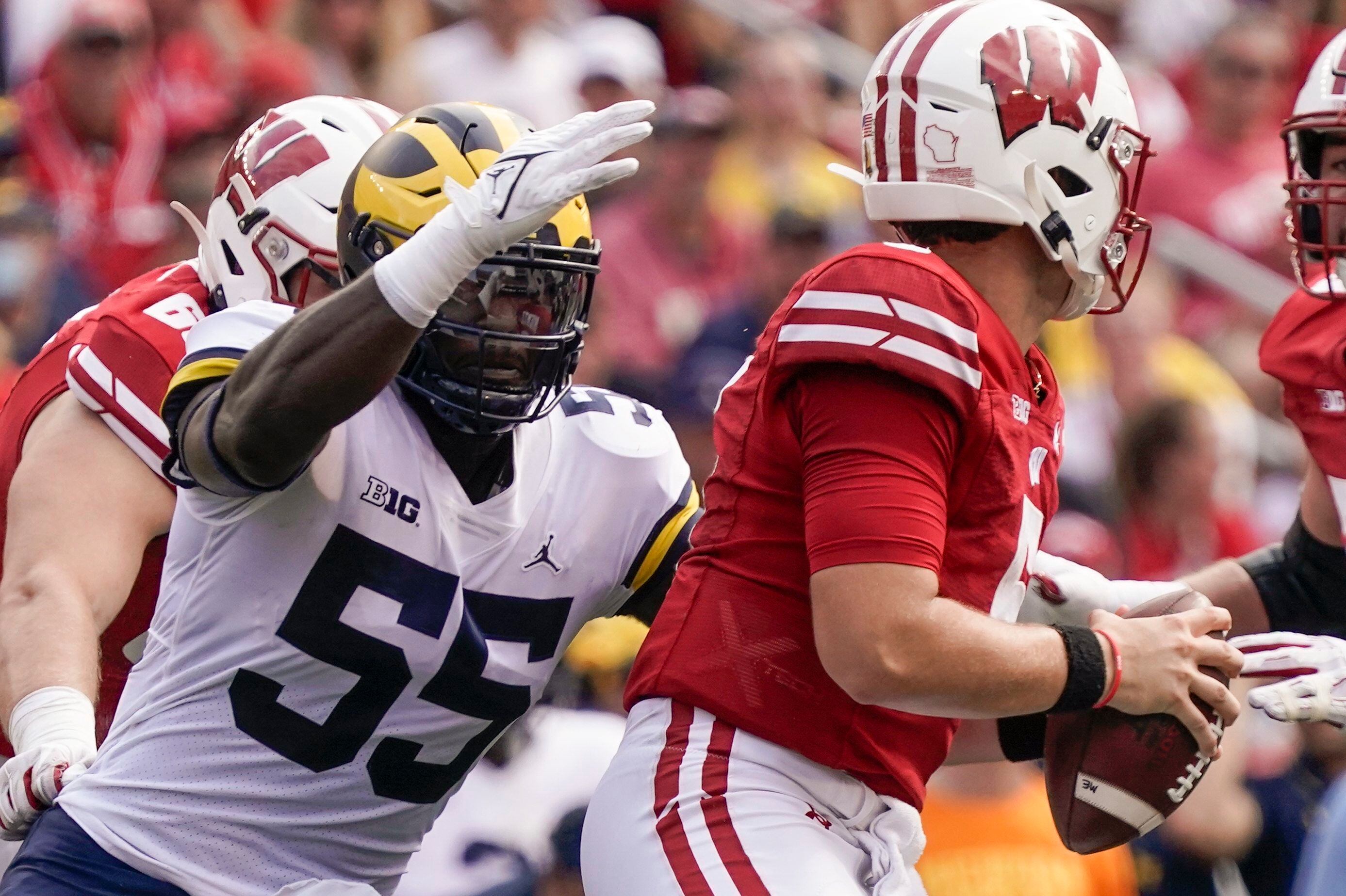 David Ojabo went from unknown to part of Michigan's pass-rush duo