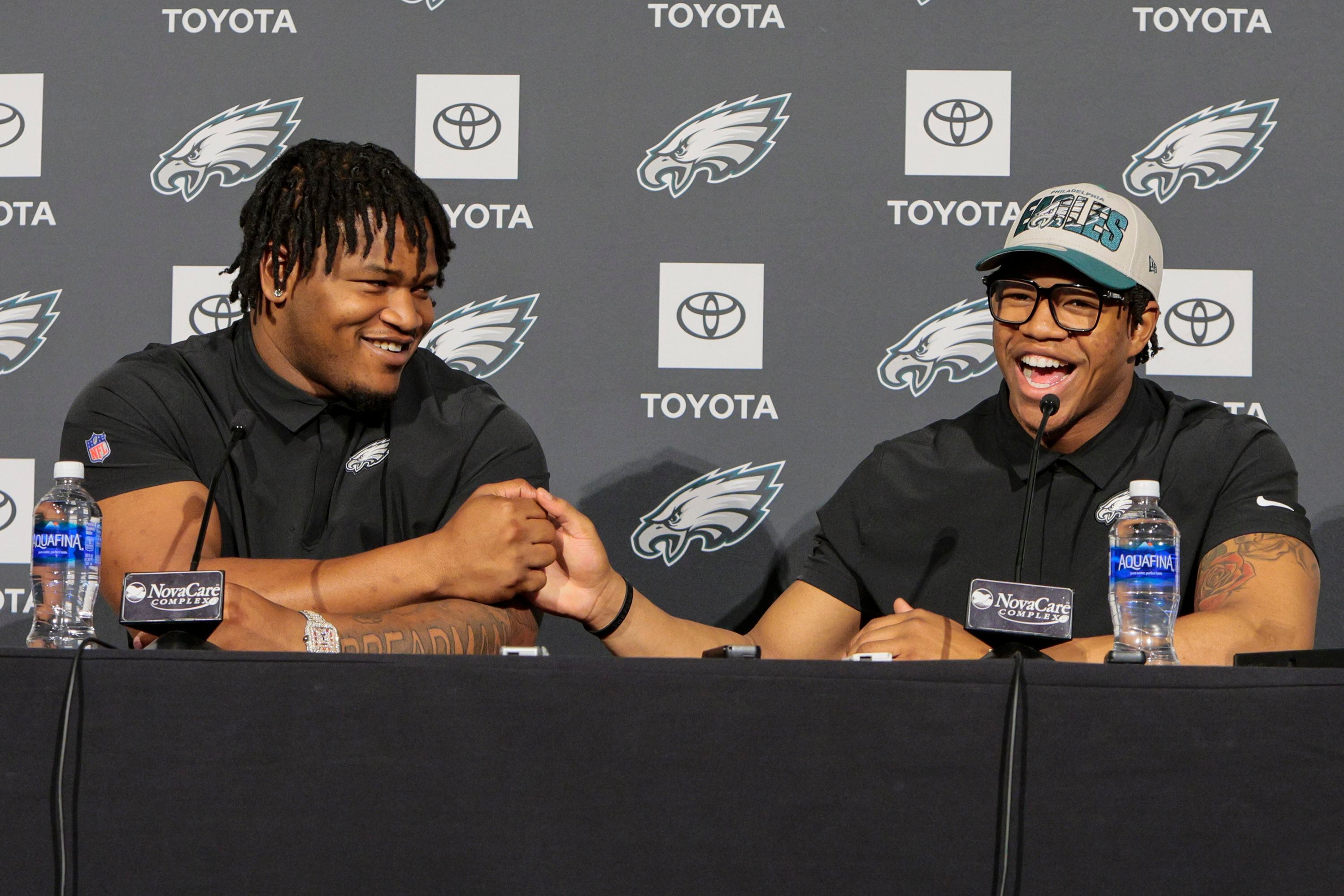 Introductory press conference for Eagles first-round draft picks, Jalen  Carter and Nolan Smith 