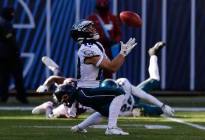 Eagles roster: Arryn Siposs, Britain Covey hope to get called up for opener