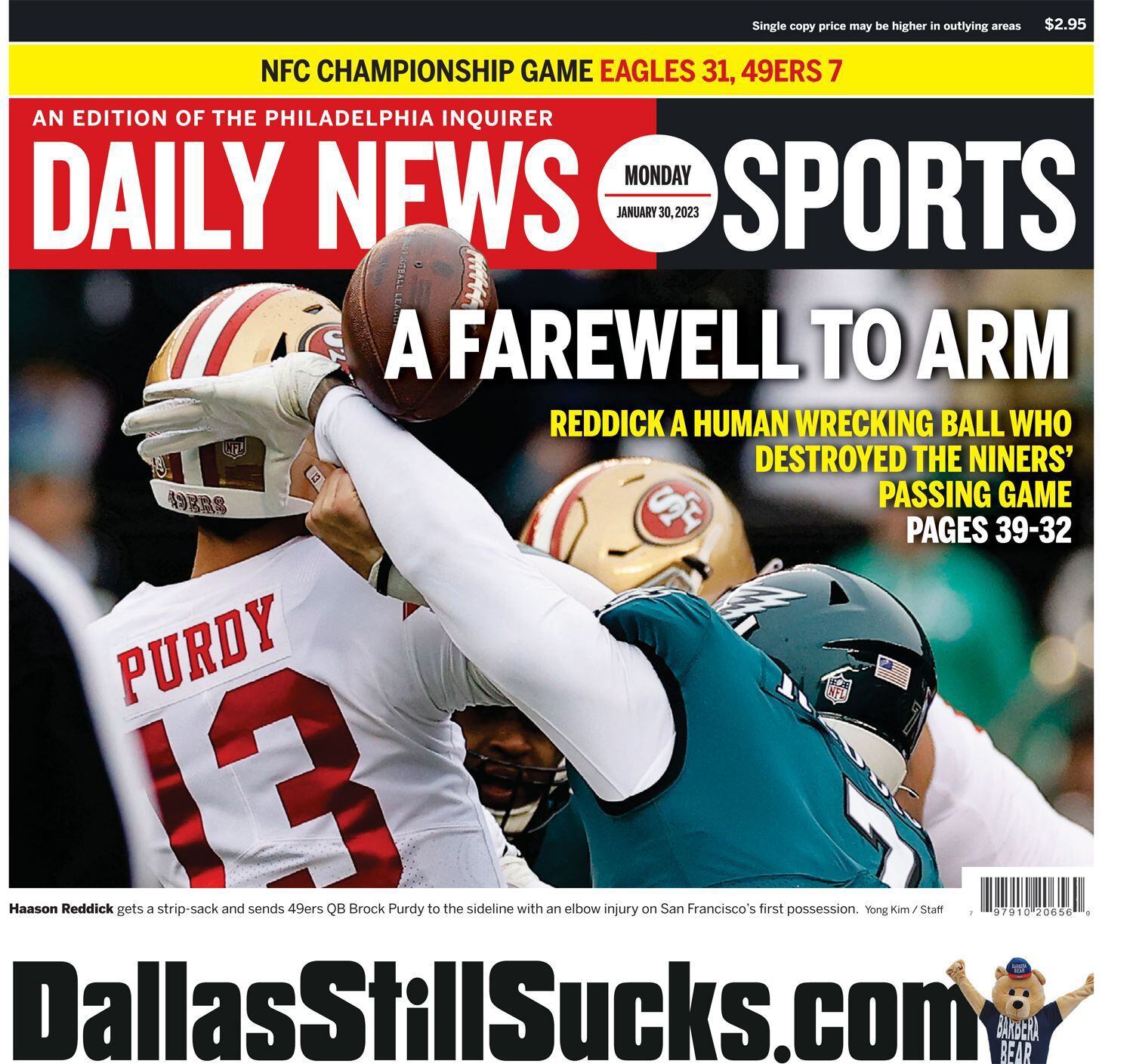 NFL playoffs: Philadelphia Eagles lose to Seattle Seahawks - Inquirer, Daily  News newspaper front pages