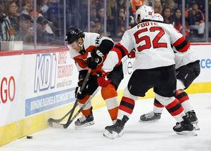 Devils lose to Flyers in shootout after another 3rd-period lead