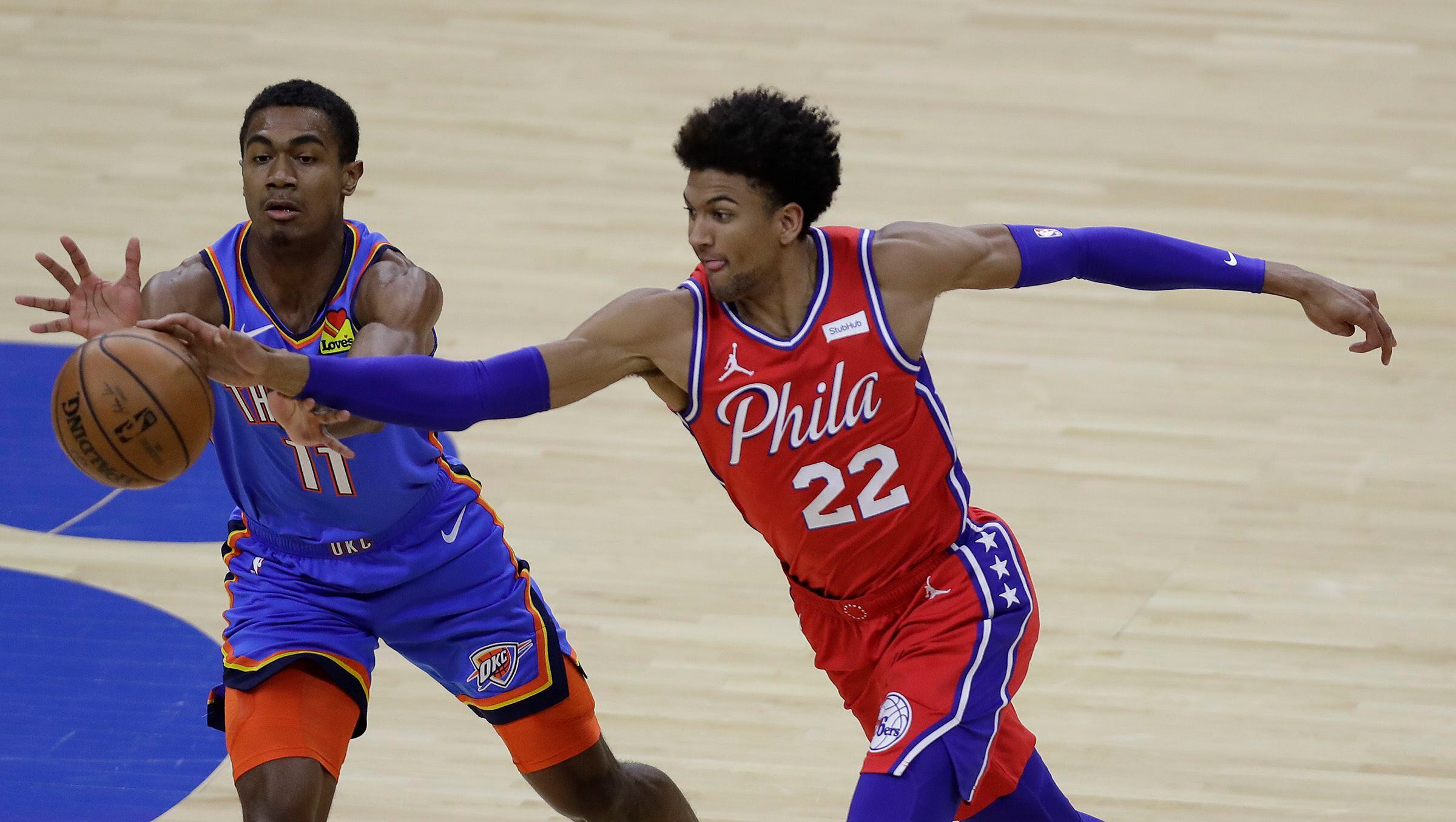 The Athletic on X: Matisse Thybulle is the first player in NBA history to  record 5 blocks and 4 steals in less than 35 minutes of a playoff game. He  did it
