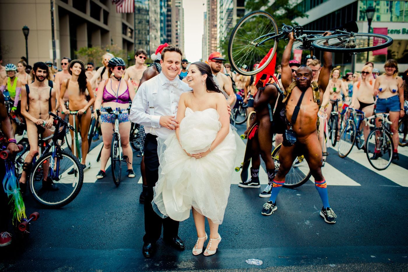 Married Nudist Couples Nude Photo - Photobombing the Naked Bike Ride is Philly's new wedding ...